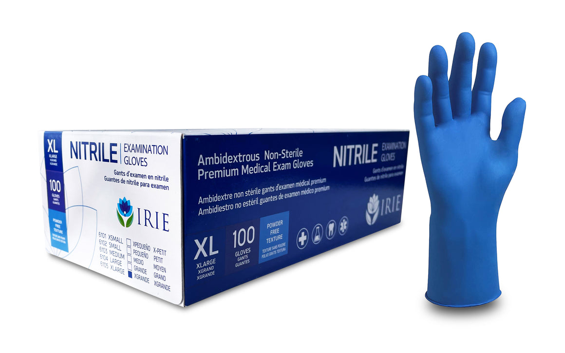 Blue Nitrile Gloves | Powder Free